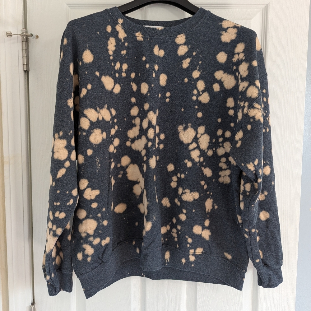Bleach tie-dye sweatshirt